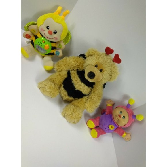 VTECH SOUND BEE, Cabbage Patch Kids Butterfly, Russ Berrie BREEZY BEE bear Plush - Picture 1 of 8